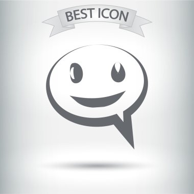 Gülümseyen baloncuk simgesi