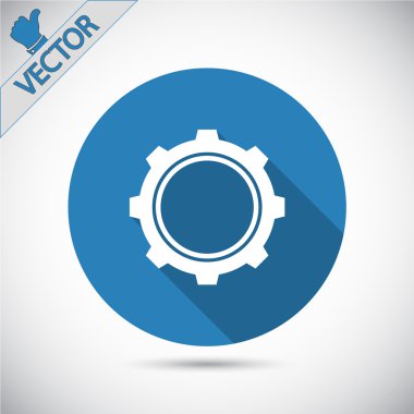 dişli simgesini illüstrasyon.