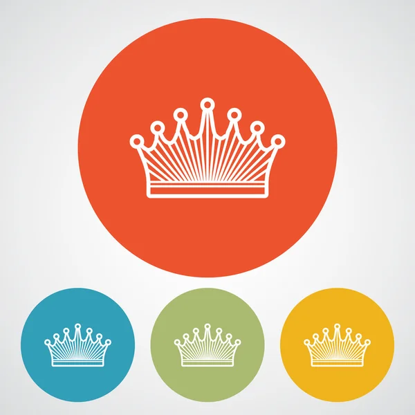 Crown icon design — Stock Vector