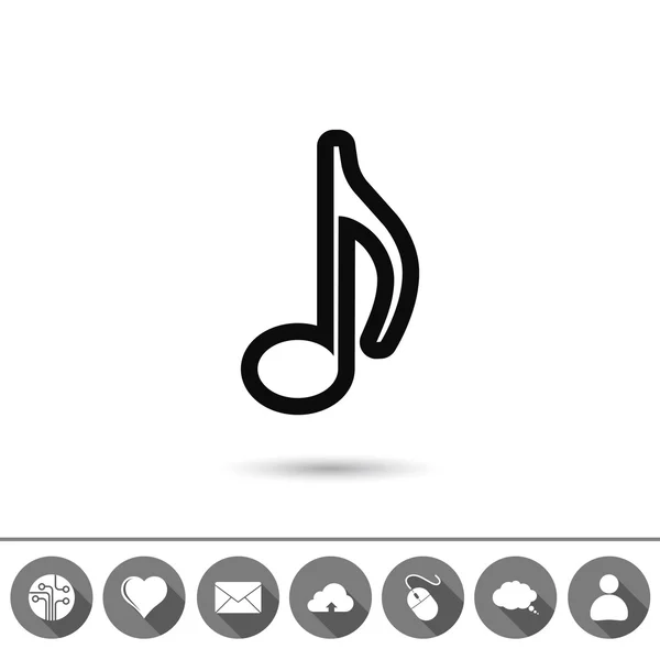 Icono de música — Vector de stock