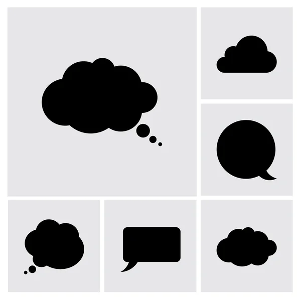 Speech bubble icon set — Stock Vector