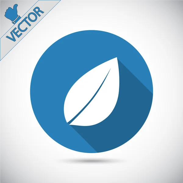 Leaf-ikonen — Stock vektor