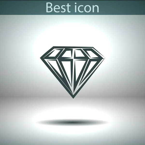 Icône diamant — Image vectorielle