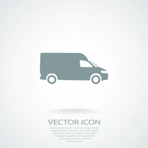 Truck flat icon — Stock Vector