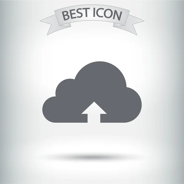 Uploadpictogram in wolk — Stockvector