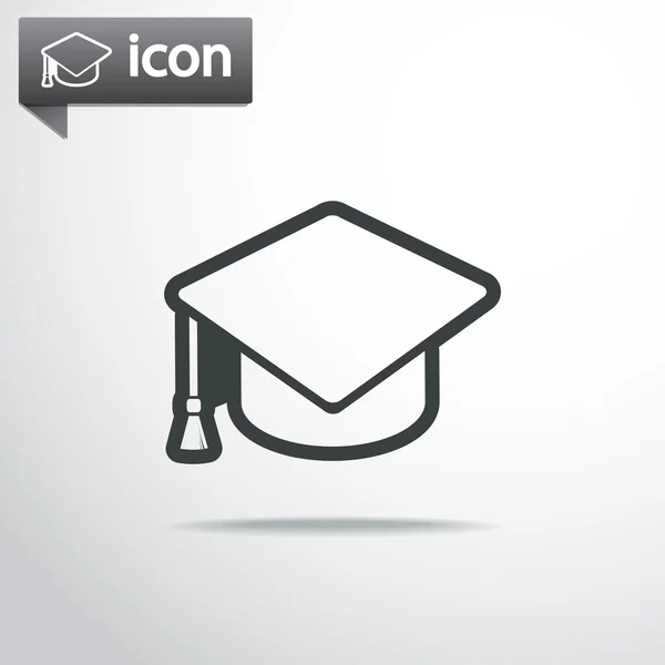 Icône de chapeau de graduation — Image vectorielle