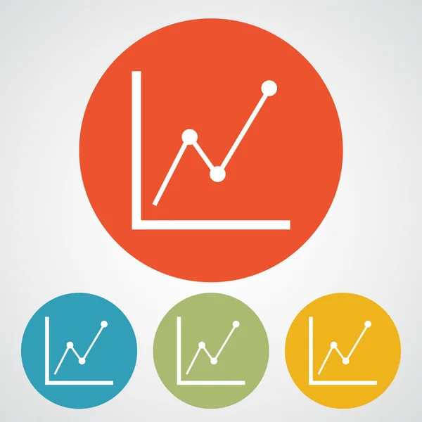 Infográfico, ícone gráfico — Vetor de Stock