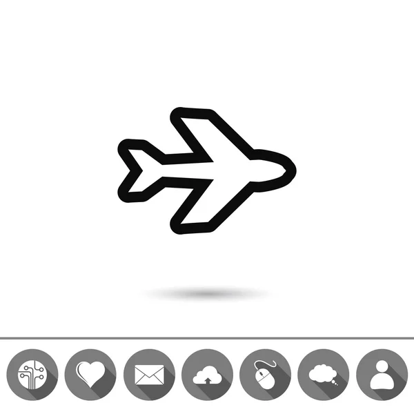 Airplane symbols icon — Stock Vector