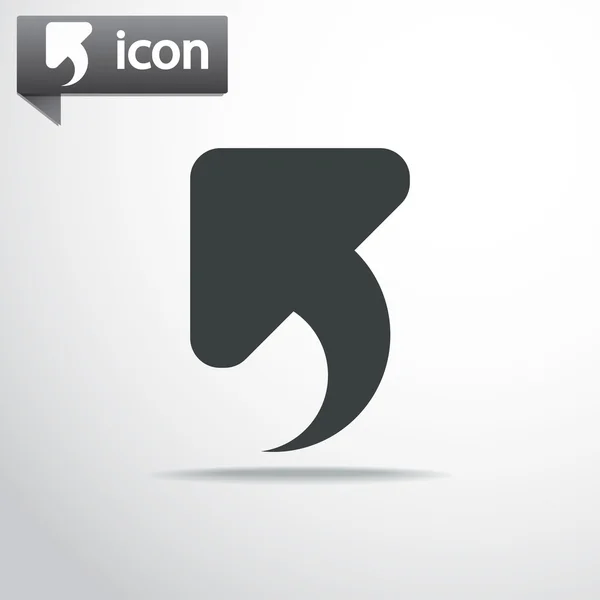 Icono flecha arriba — Vector de stock