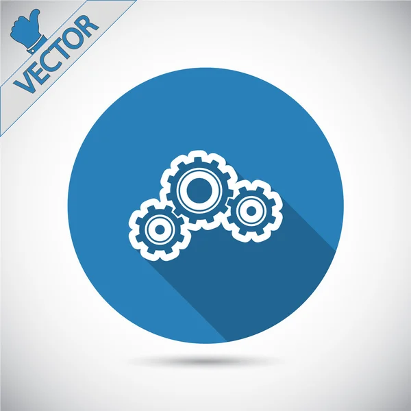 Gear icon illustration. — Stock Vector