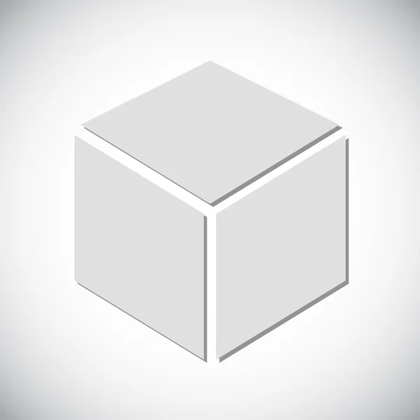 Icono de diseño de logotipo de cubo 3D — 图库矢量图片