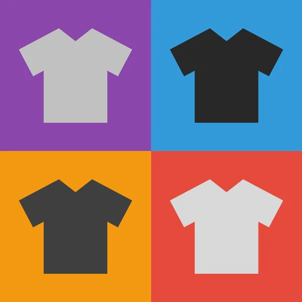 Camiseta Icono plano — Vector de stock