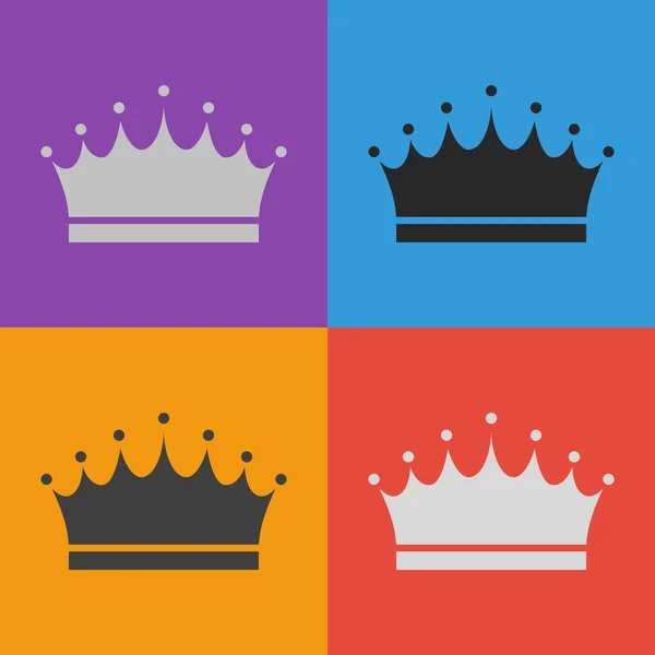 Crown icon design — Stock Vector