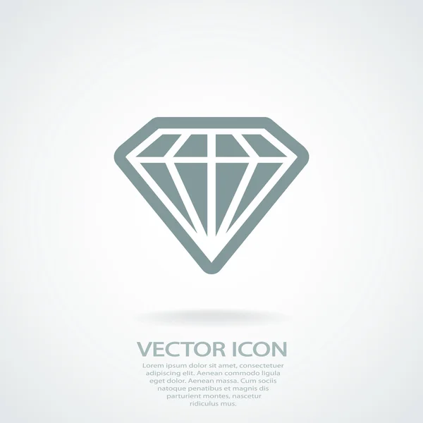 Diamond icon — Stock Vector