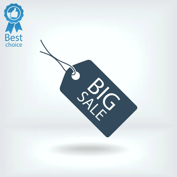 BIG SALE tag icon — Stock Vector