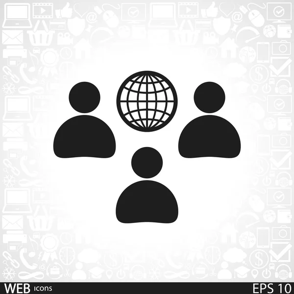 Conceito de comunicação. ícone de conexão —  Vetores de Stock