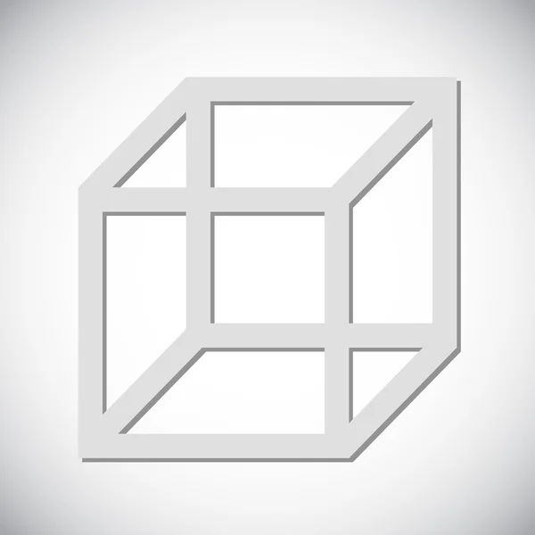 Icono de diseño del logotipo del cubo 3d — Vector de stock