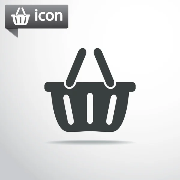 Icono de cesta de compra — Vector de stock