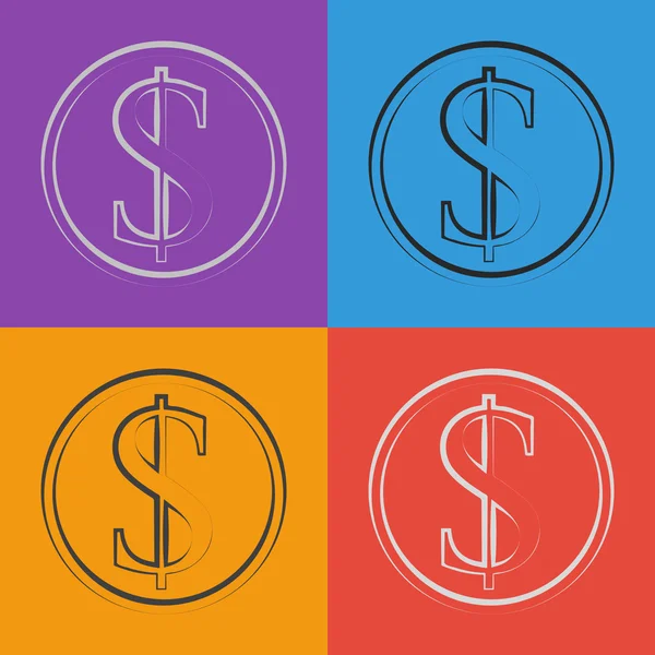 Money icon design — Stock Vector