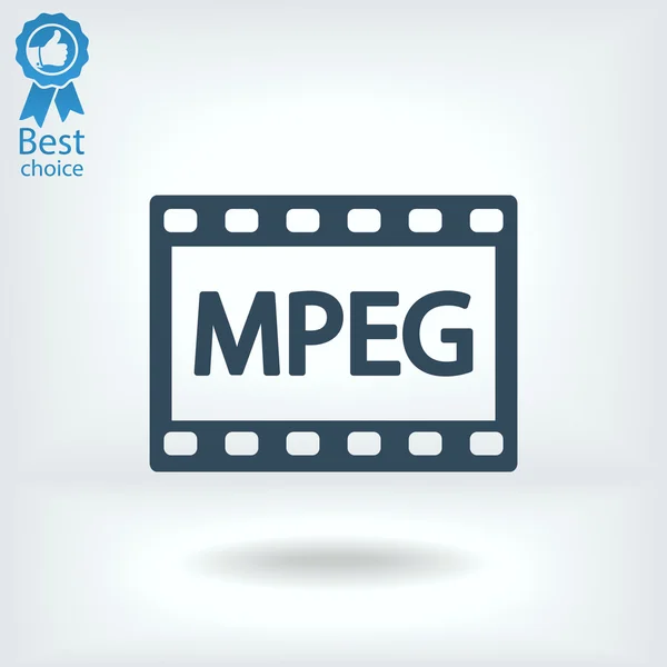 MPEG video ikonen — Stock vektor