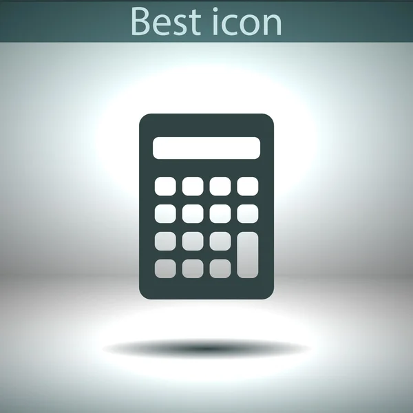 Icono de calculadora Diseño plano — Archivo Imágenes Vectoriales