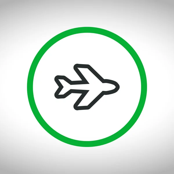 Diseño de símbolo de avión — Vector de stock