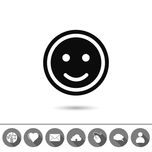 Sonrisa icono de diseño — Vector de stock