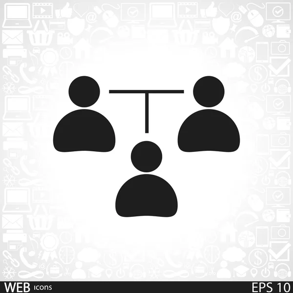 Conceito de comunicação. ícone de conexão — Vetor de Stock