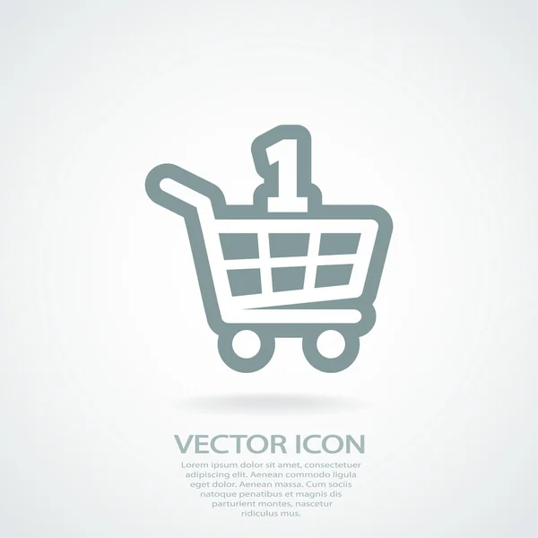 Ícone da cesta de compras — Vetor de Stock