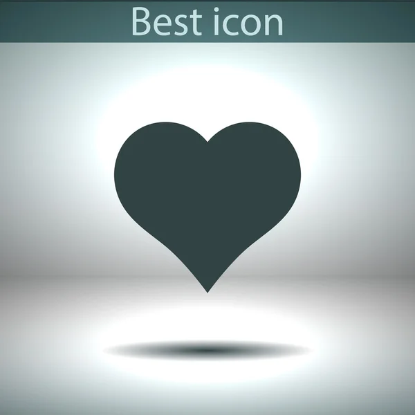 Icono del corazón — Vector de stock