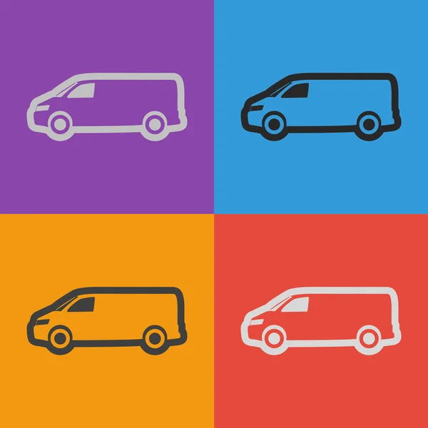 Vrachtwagen Flat Icon — Stockvector