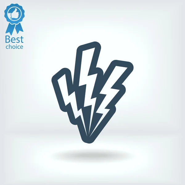 Lightning icon — Stock Vector