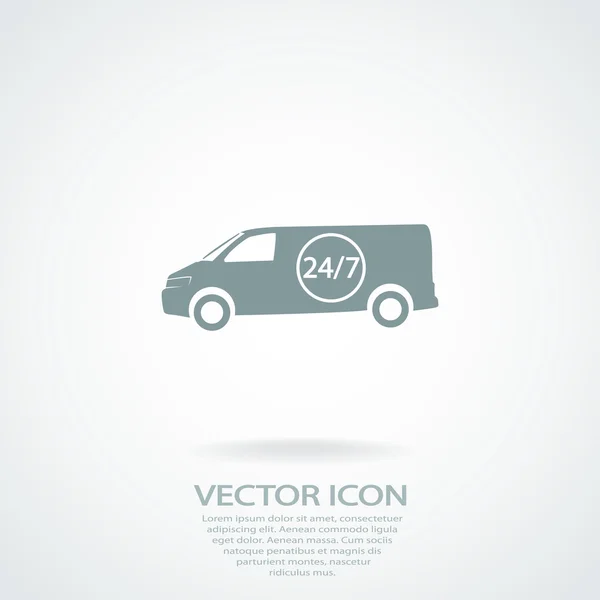 Icono de carga. Servicio de entrega — Vector de stock