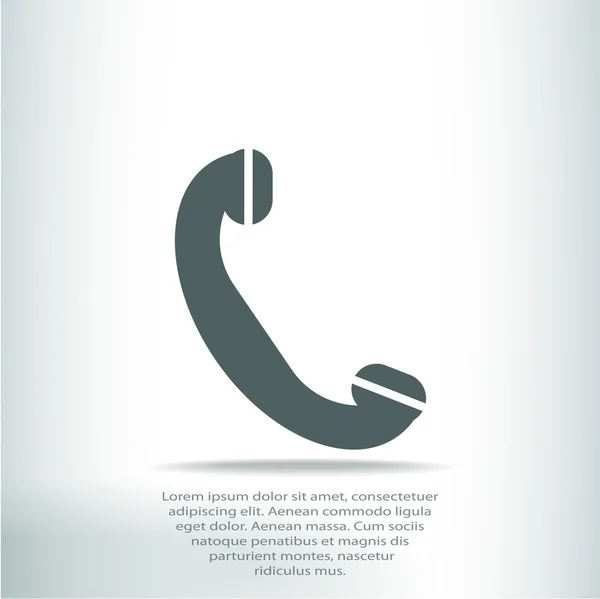 Telefone, ícone plano — Vetor de Stock