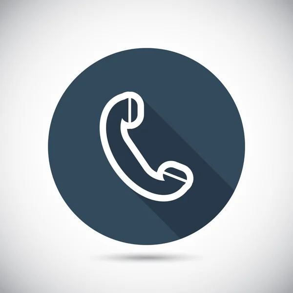 Telefon, flaches Symbol — Stockvektor