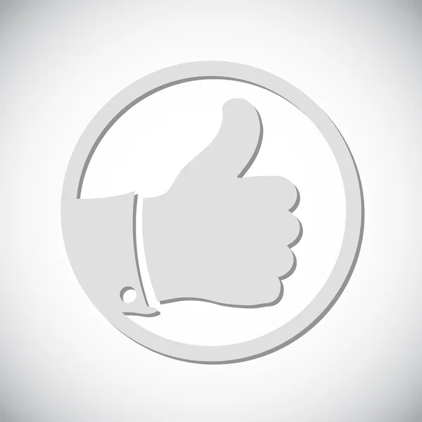 Ikon Thumb up - Stok Vektor