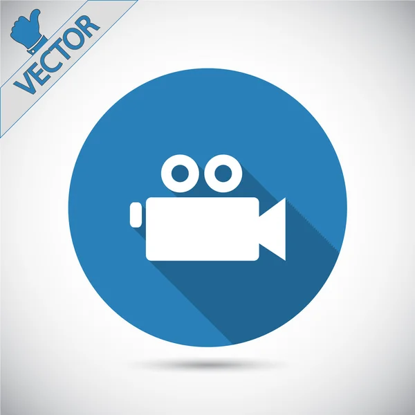 Icono de cámara de vídeo — Vector de stock