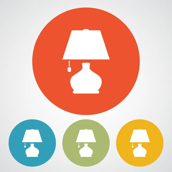 Lampa ikona designu — Wektor stockowy