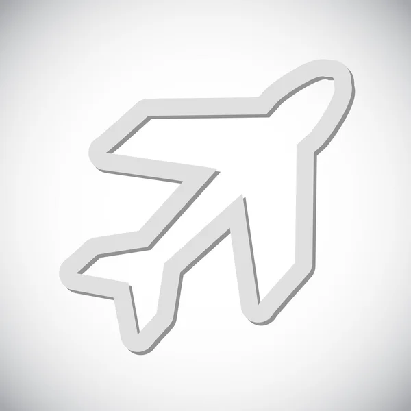 Icono del avión — Vector de stock