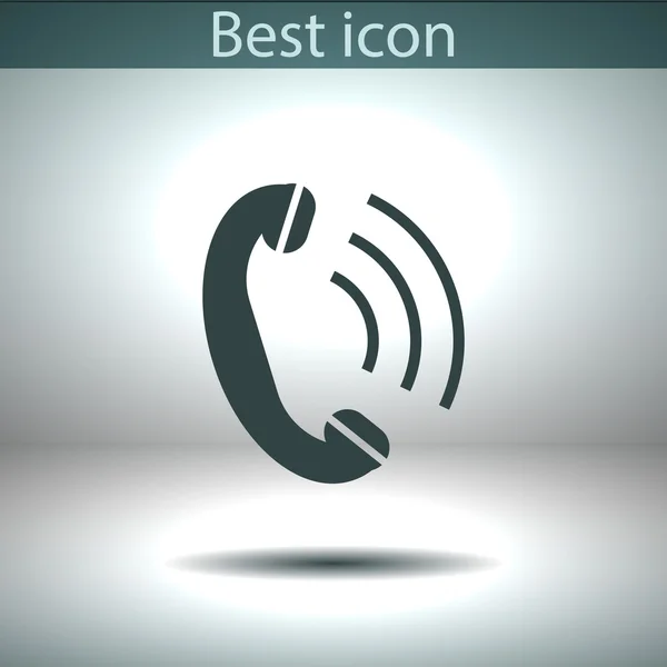 Teléfono, icono plano — Archivo Imágenes Vectoriales