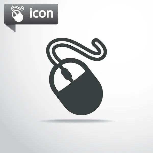 Icono del ratón ordenador , — Vector de stock