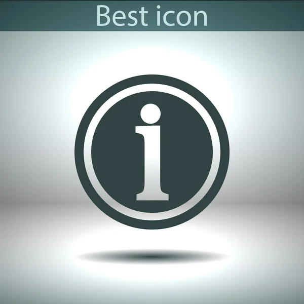 Signo de información icono — Vector de stock