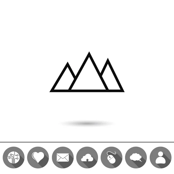 Bergen pictogram ontwerp — Stockvector