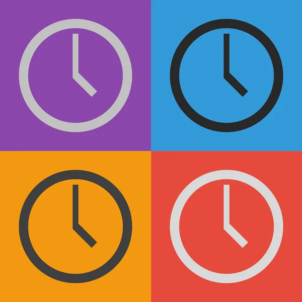 Reloj icono de diseño — Archivo Imágenes Vectoriales