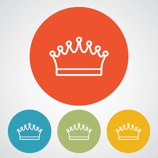 Crown icon design — Stock Vector