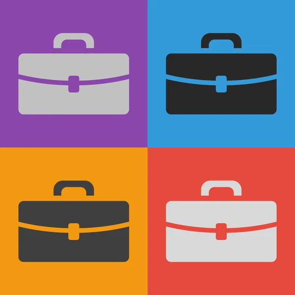 Briefcase icon design — Stock Vector