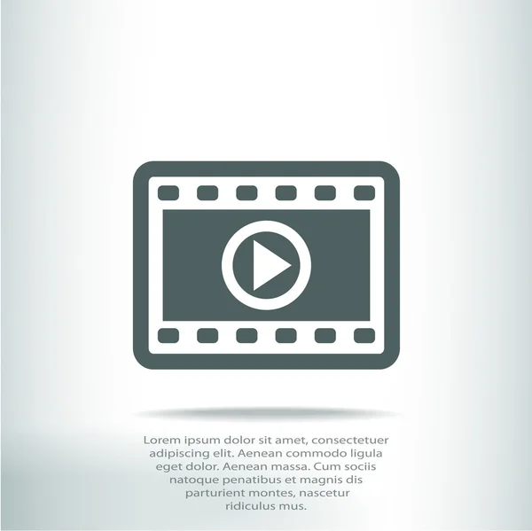Βίντεο εικονίδιο σχεδιασμός — Διανυσματικό Αρχείο