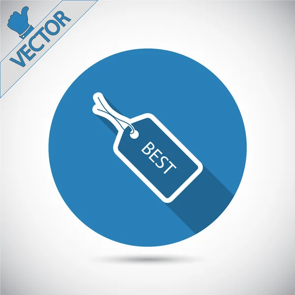 MEJOR icono etiqueta — Vector de stock