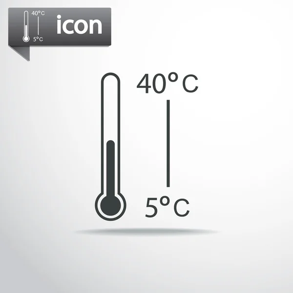 Thermometer icon design — Stock Vector