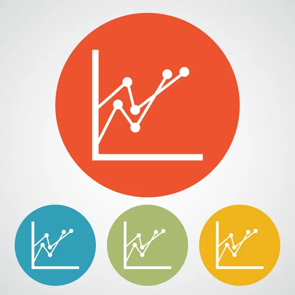 Infographic, chart icon — Stock Vector